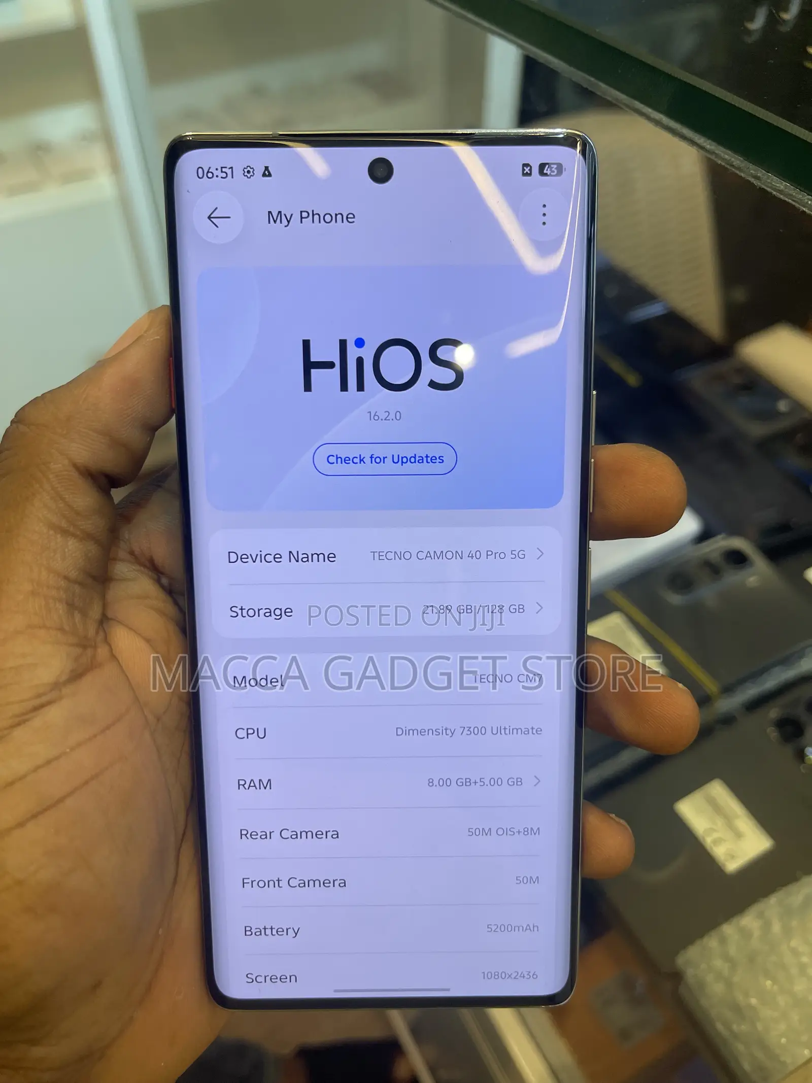 Tecno Camon 40 Pro 5G 256 GB Blue