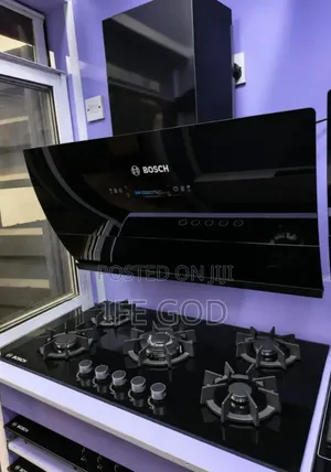 Original BOSCH 90CM Built-in 5 Burners Gas HOB & BOSCH Heat Extractor