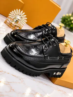 Luxury Italian Leather Black Men’s Shoes – Fully Boxed