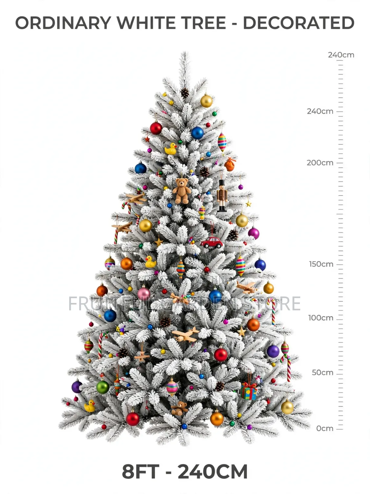 Ordinary White Tree - Decorated