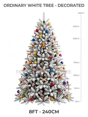 Ordinary White Tree - Decorated