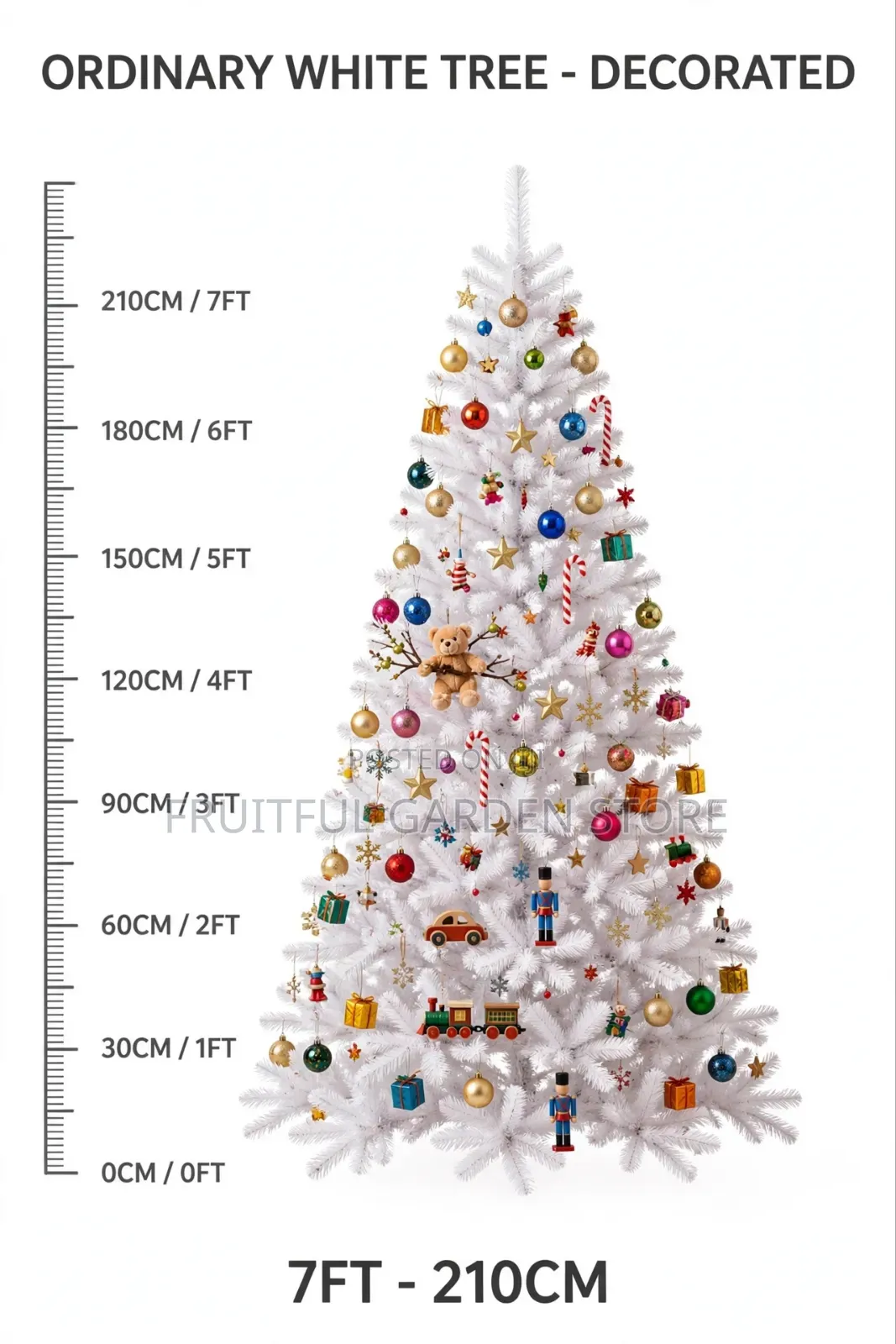 Christmas Tree Ordinary White 7ft