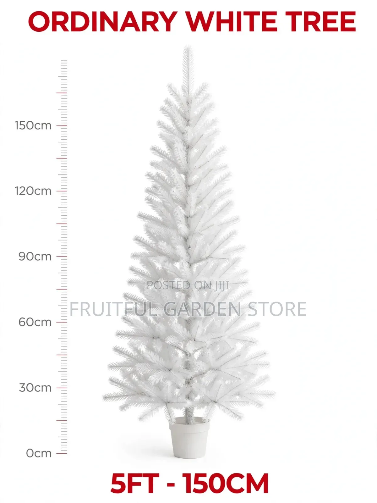 Christmas Tree White Ordinary 5ft