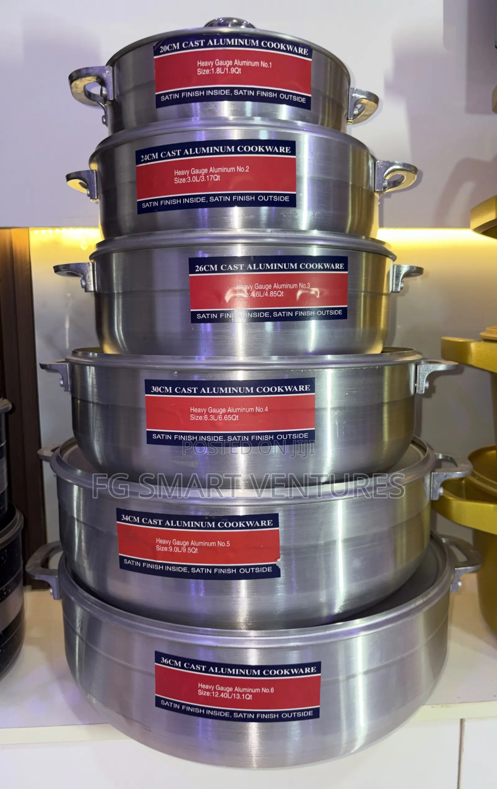 6set Cast Aluminum Pot