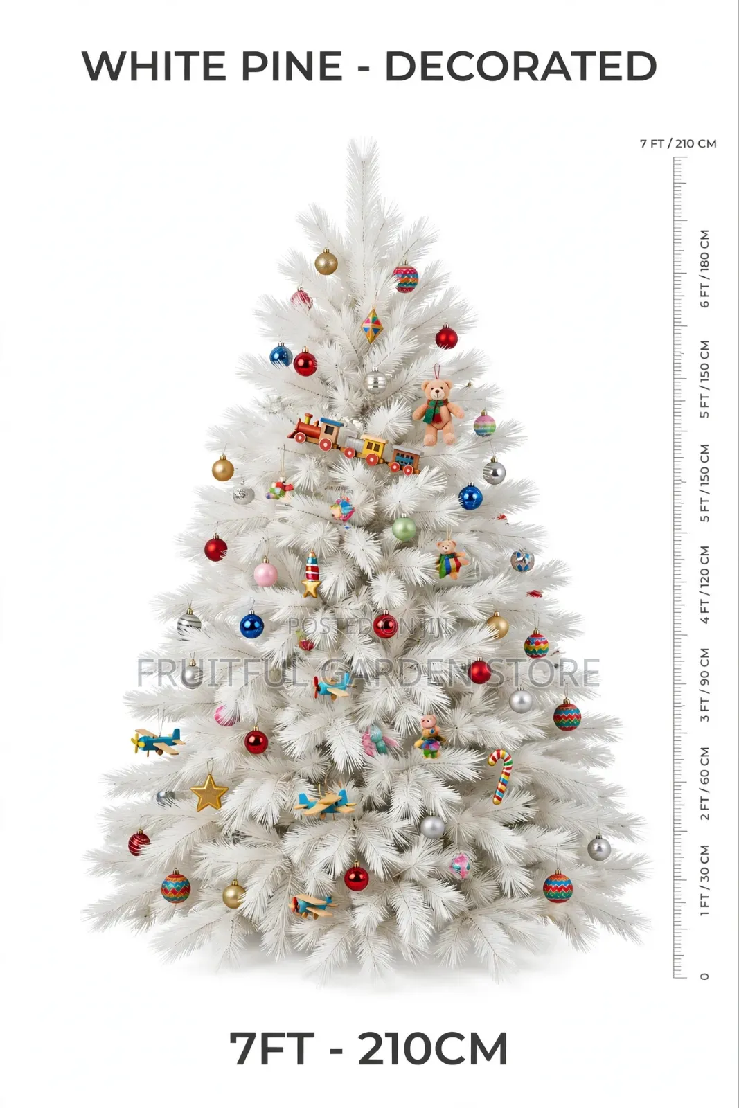 Christmas Tree Pine White 7ft