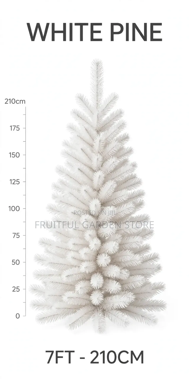 Christmas Tree Pine White 7ft