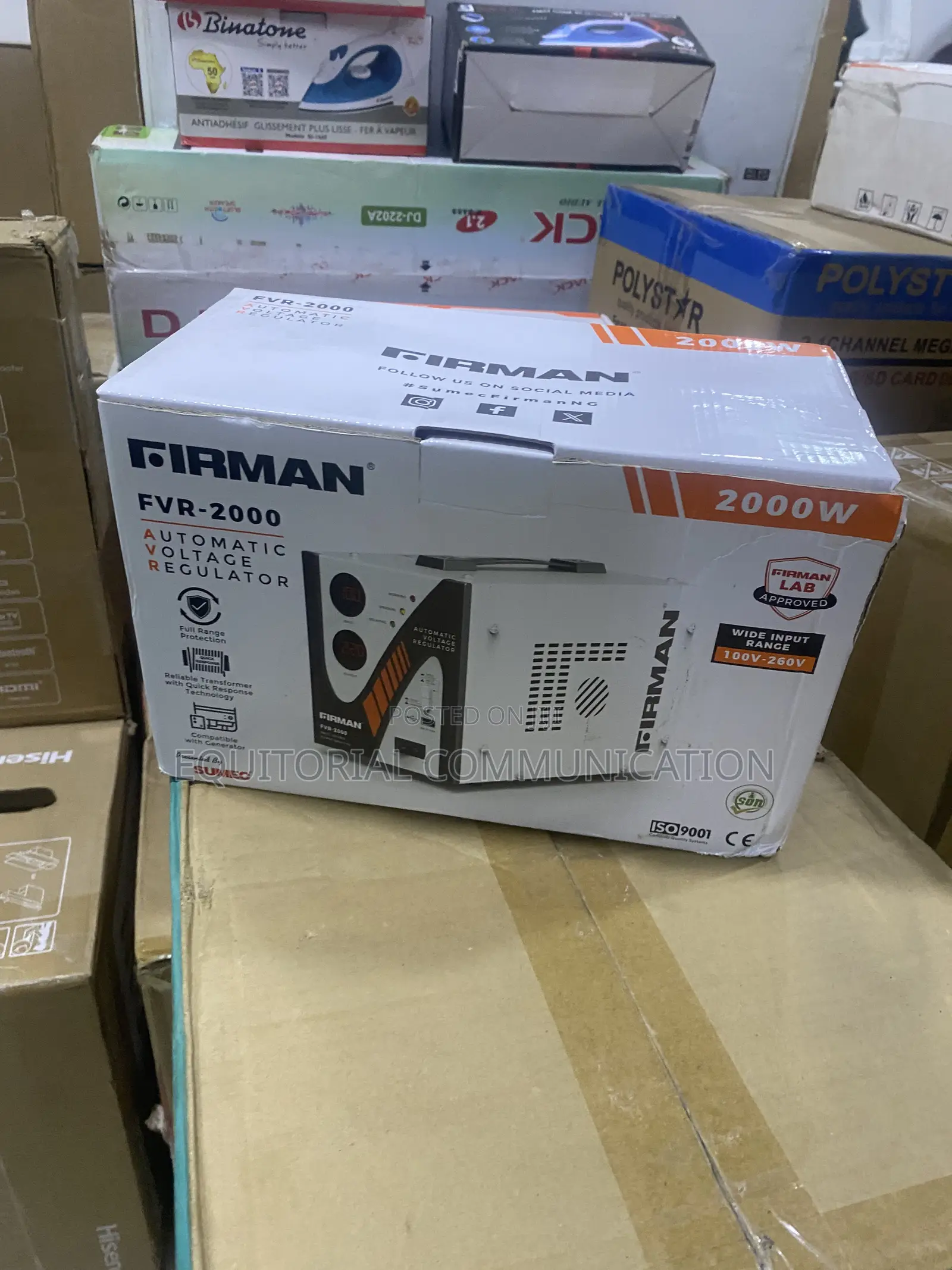 Firman FVR-2000 Voltage Regulator 2000W 100V–260V