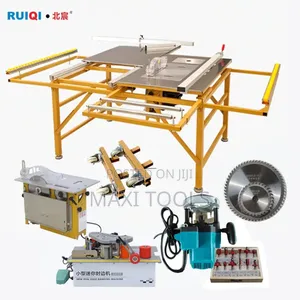 Portable Folding Sliding Table Saw and Woodworking Workstation
