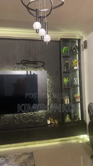Black TV Console