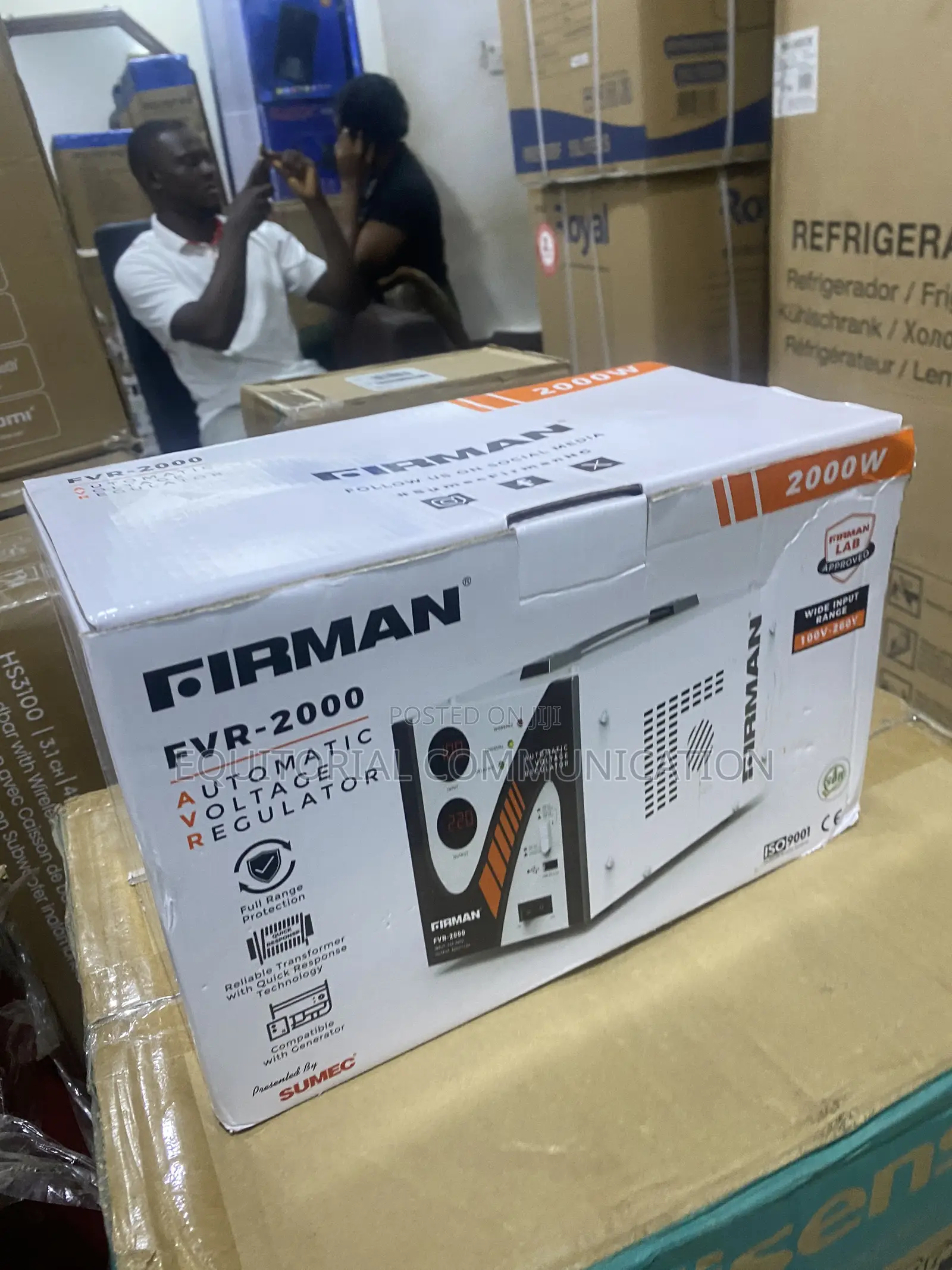 Firman FVR-2000 2000W Voltage Correction Stabilizer 100V–260V