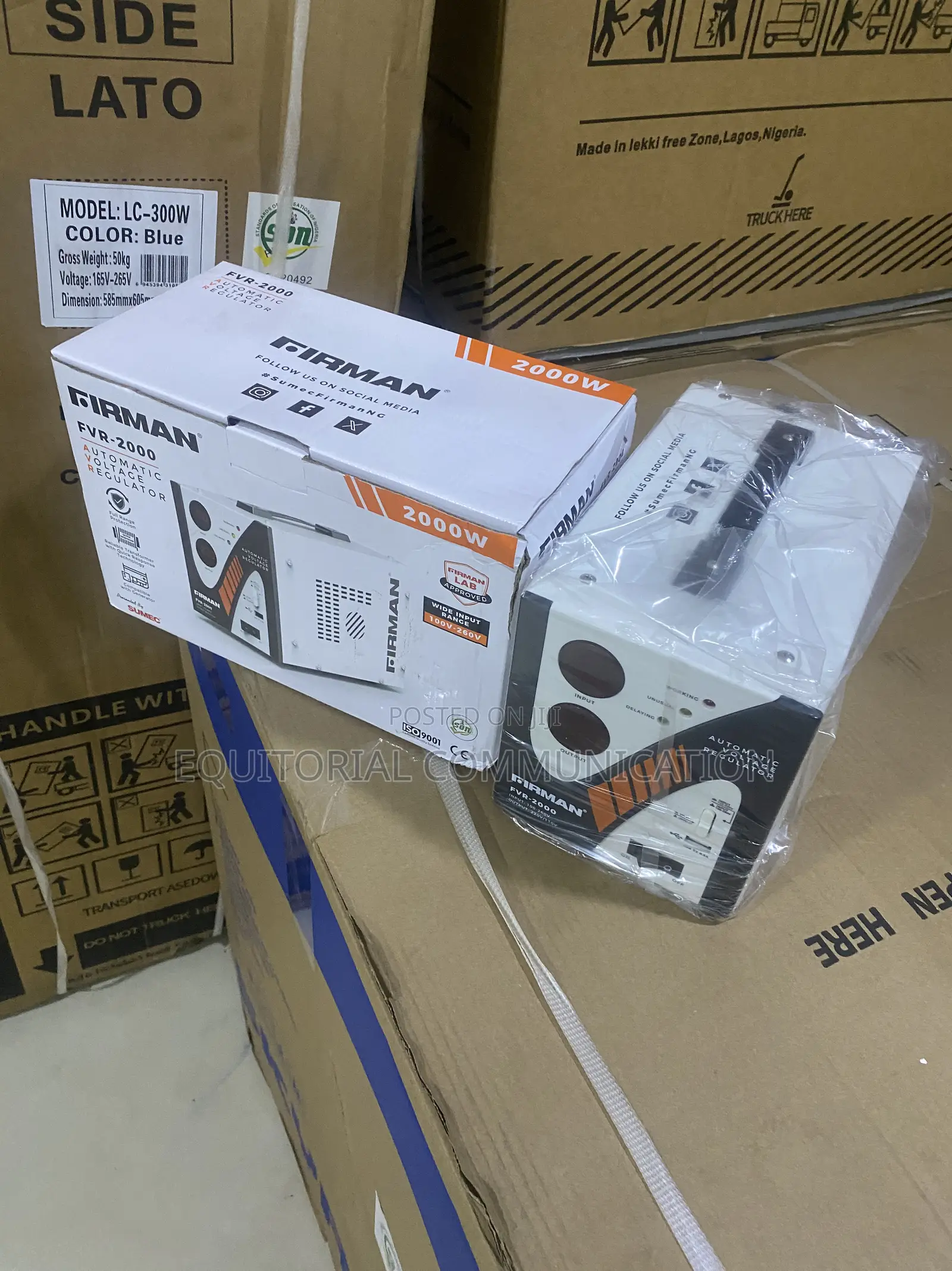 Firman FVR-2000 2000W Voltage Stabilizer for Computers 100V–260V