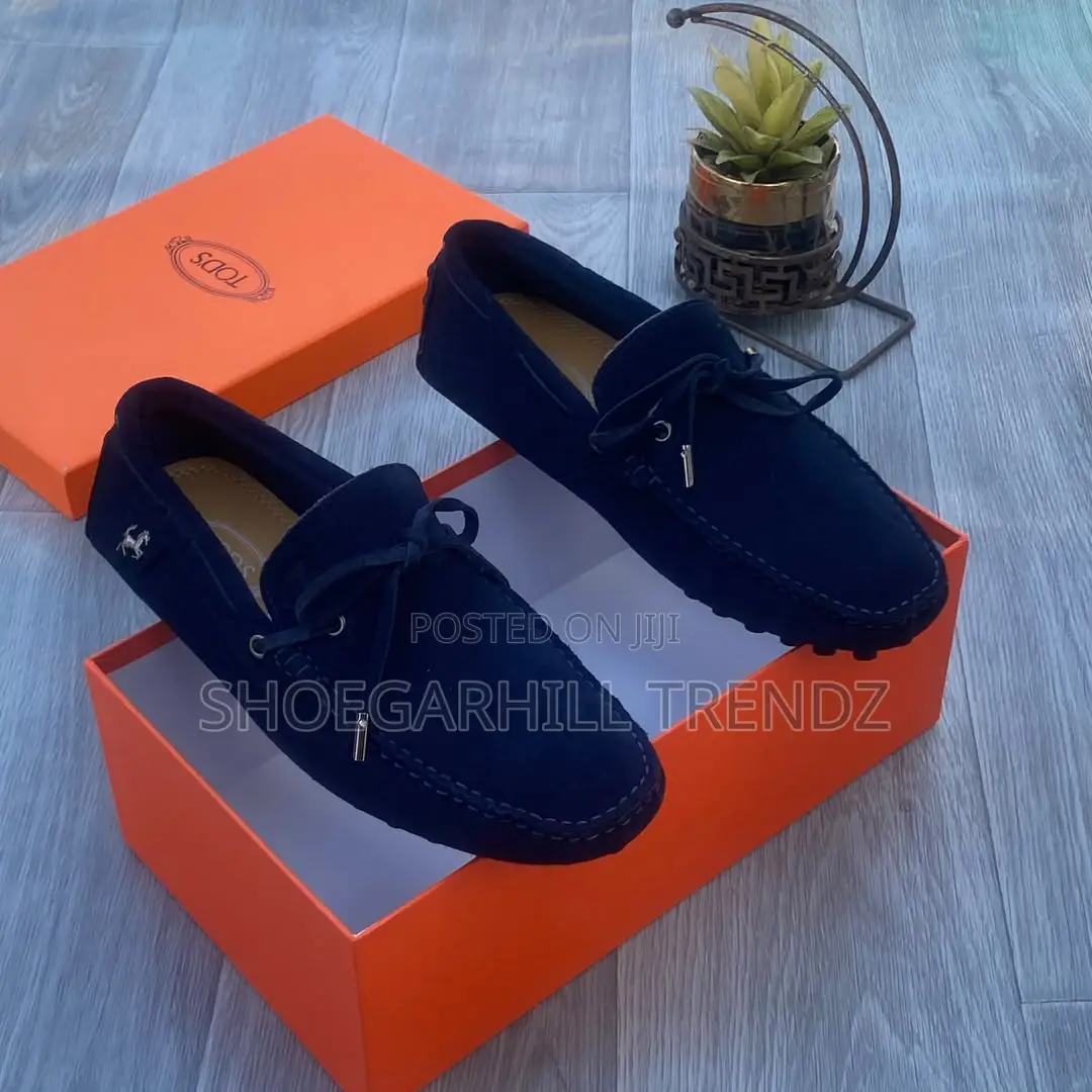 Men's Suede Leather Bow Tie Tod's Shoes | Refined Italian Elegance