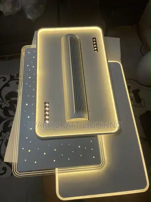 Smart Voice-Controlled Fan Chandelier – Luxury LED Ceiling Light