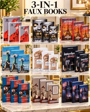 3-in-1 Decorative Faux Books T. S