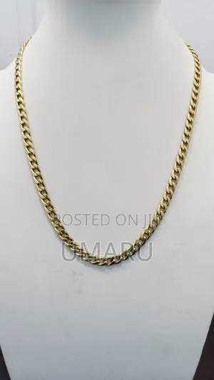 Italy 750 18karat Pure Gold Chain Kuban