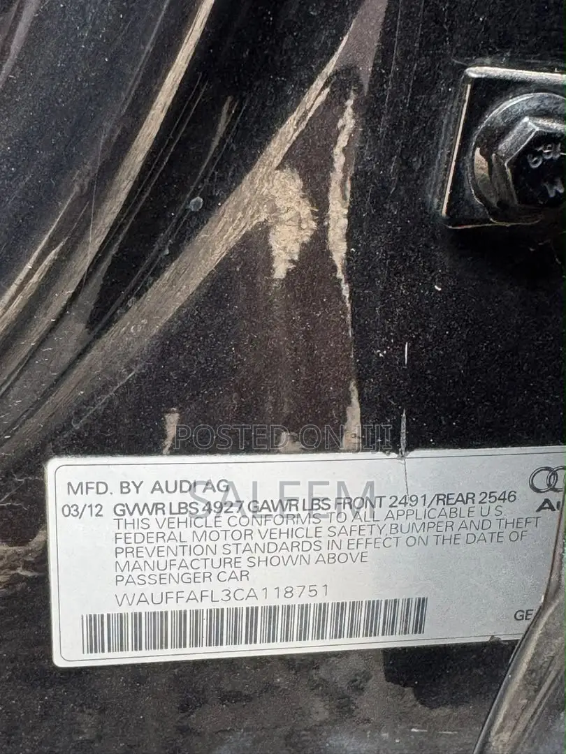 Audi A4 2012 Black
