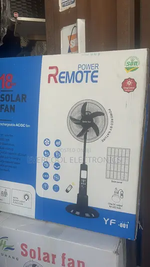 Brand New Power Remote 18-Inch Solar Fan