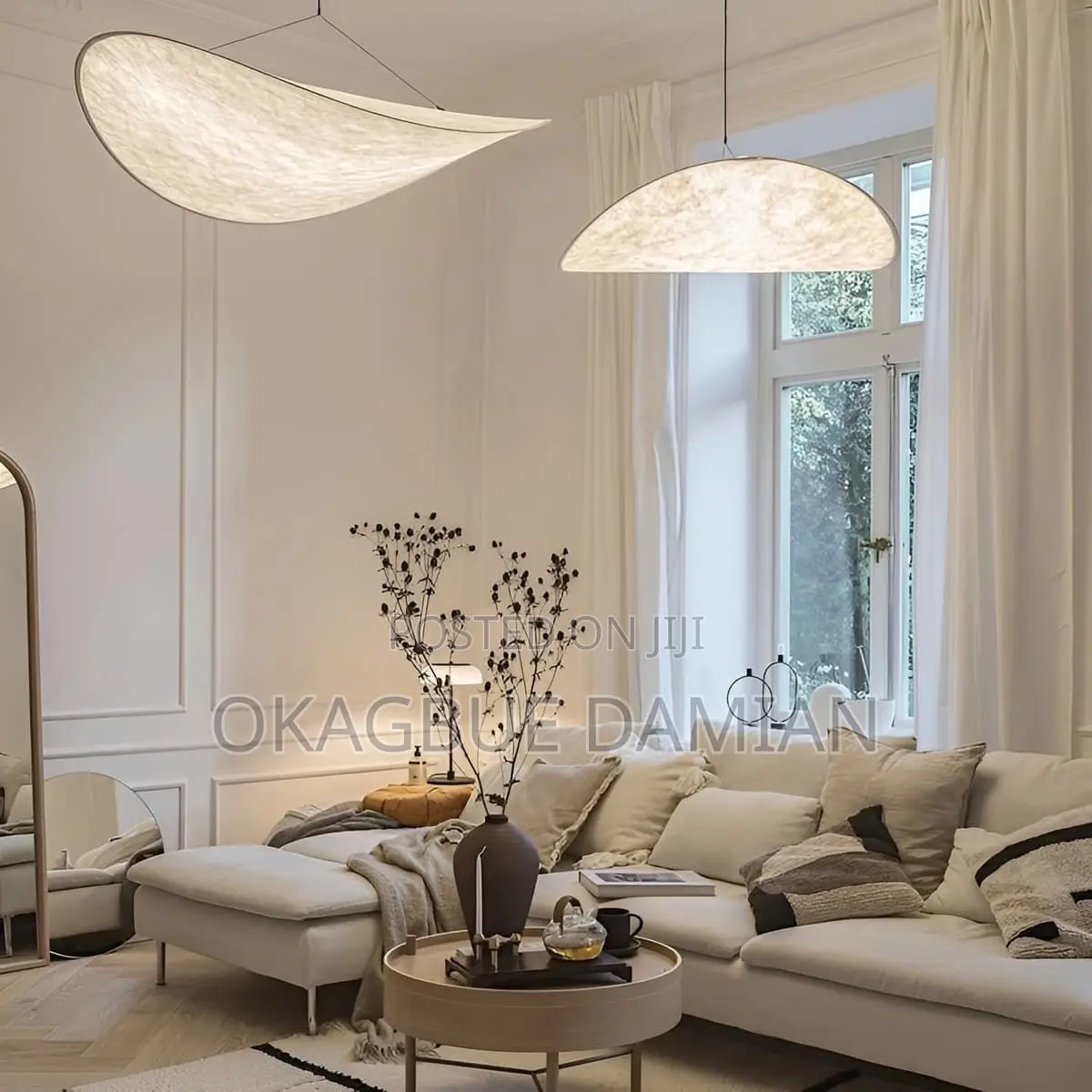 Silk Curved Diffuser LED Pendant Light