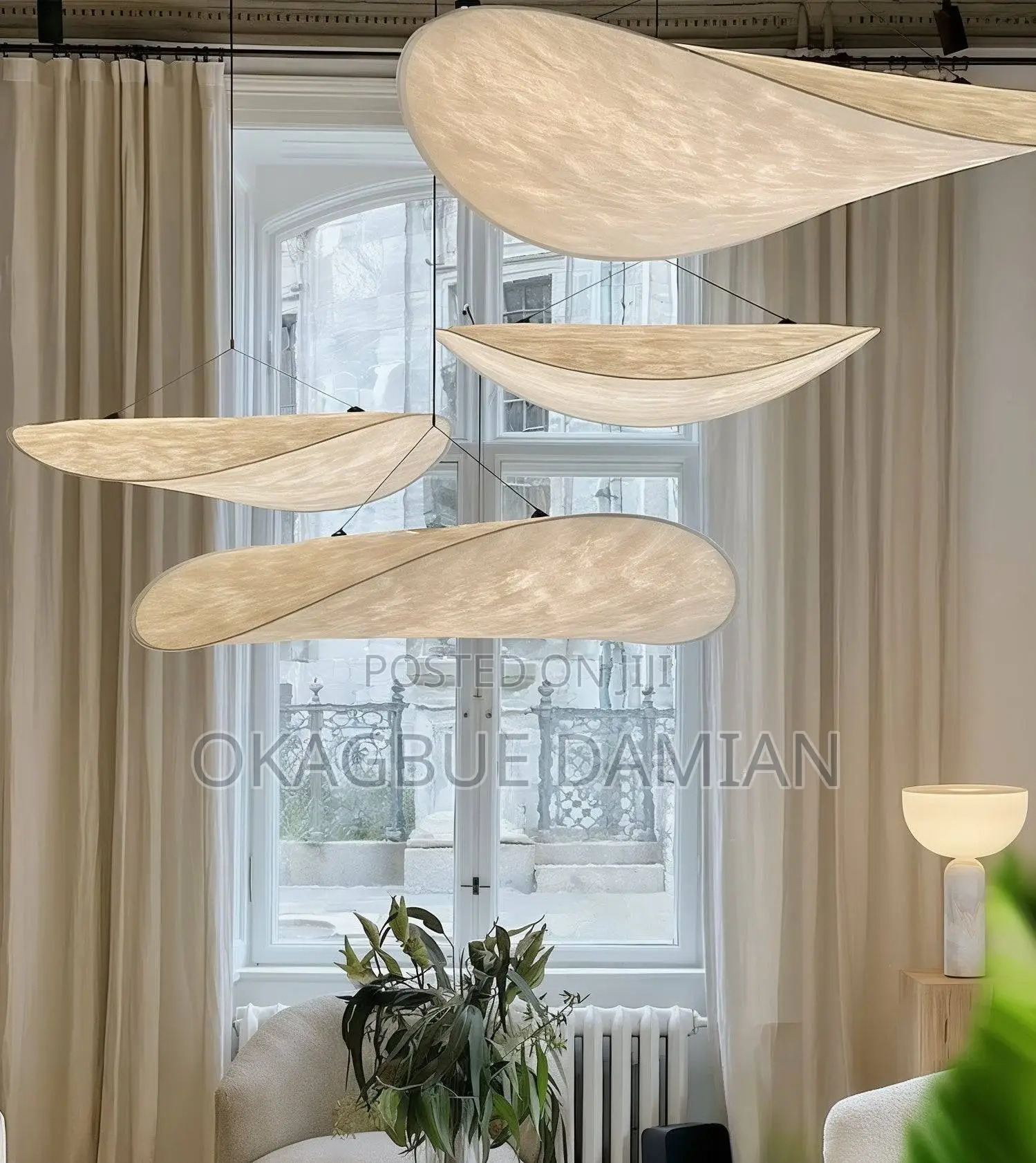 Silk Curved Diffuser LED Pendant Light