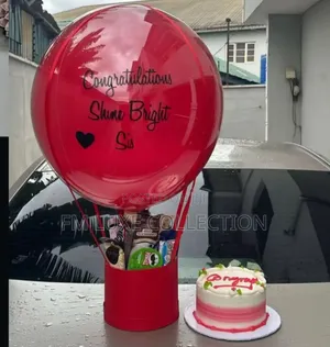 Ballon Surprise Package With Cake and Snacks in Ibadan