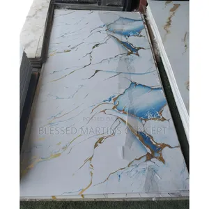 3mm Thickness UV PVC Marble Sheet, Good for TV Backdrops,Interior Wall