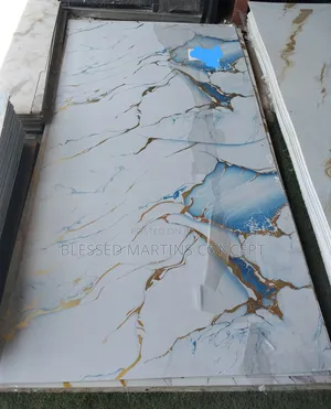 3mm Thickness UV PVC Marble Sheet, Good for TV Backdrops,Interior Wall