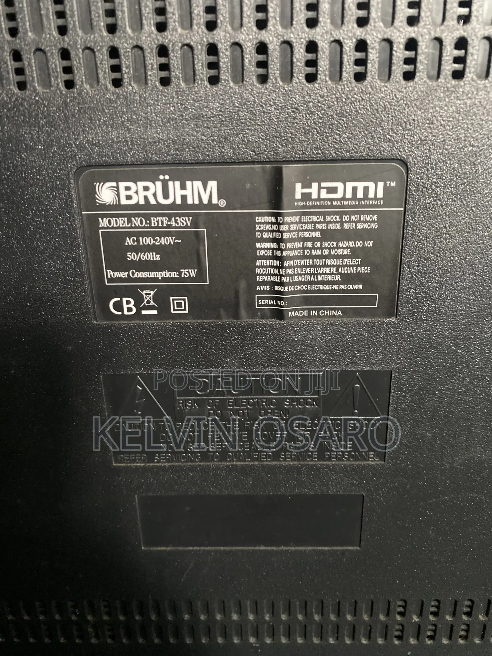 Bruhm 43inches Smart TV