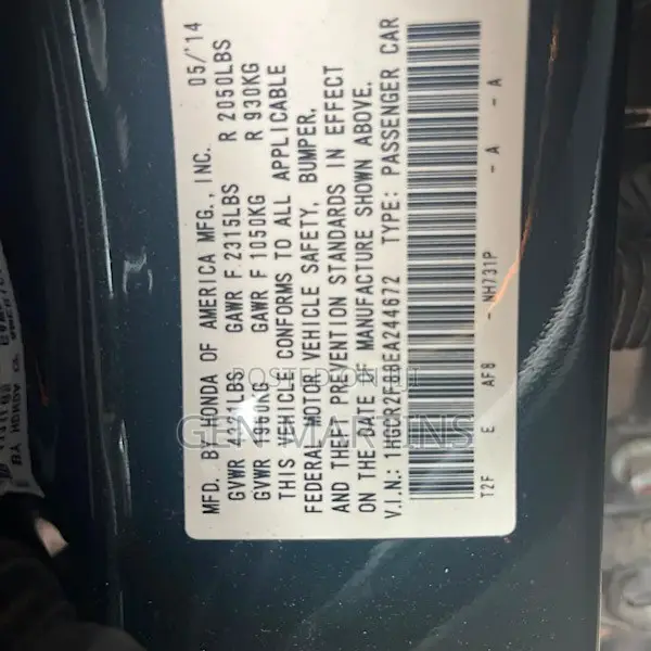 Honda Accord 2014