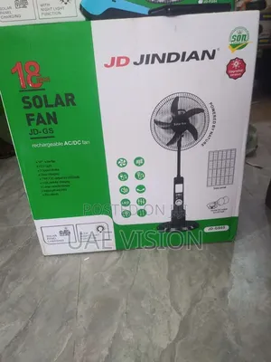 18inches Solar Rechargeable Fan Jd Jindian