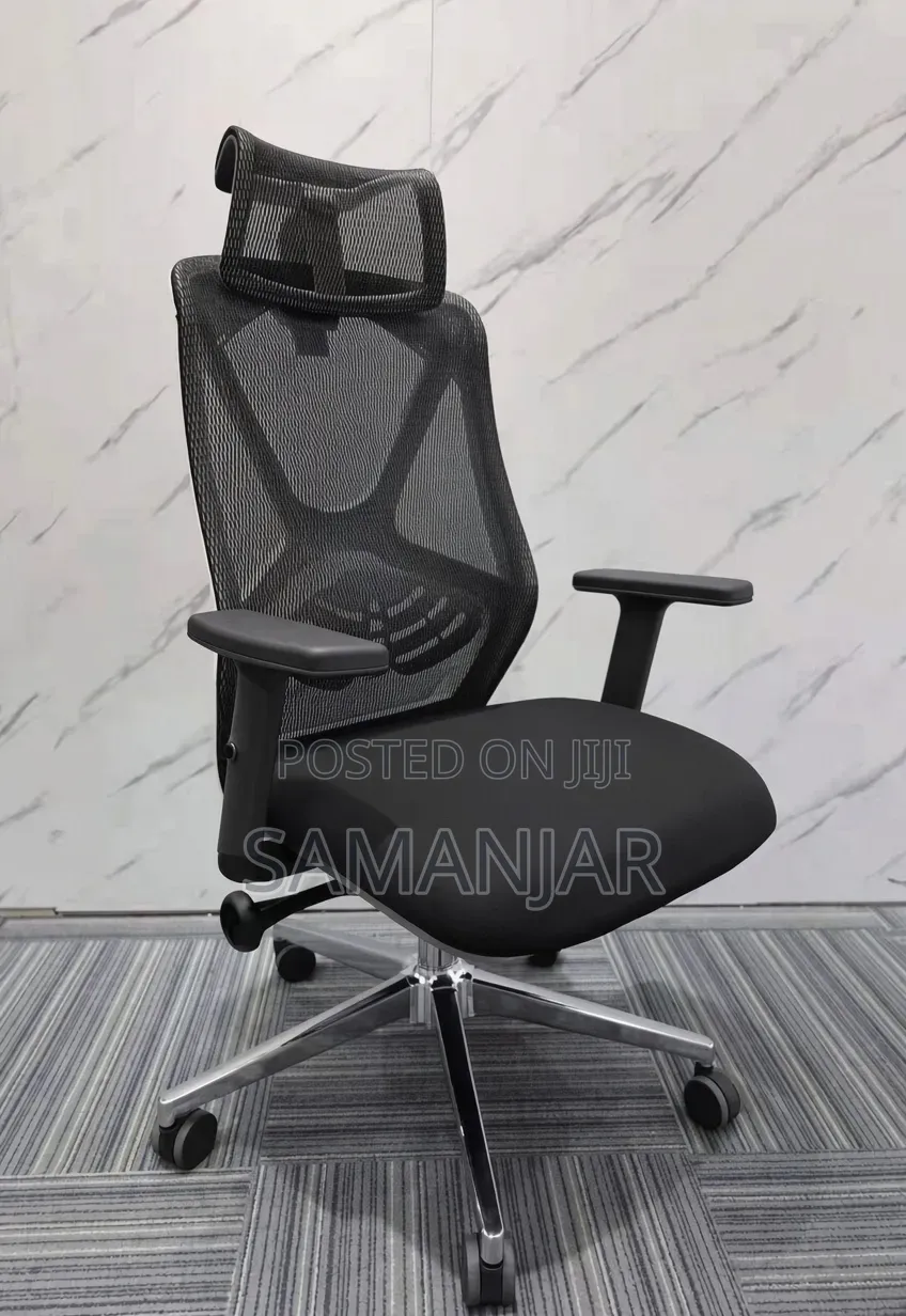 Y-Back Ergonomic Chair Black Color