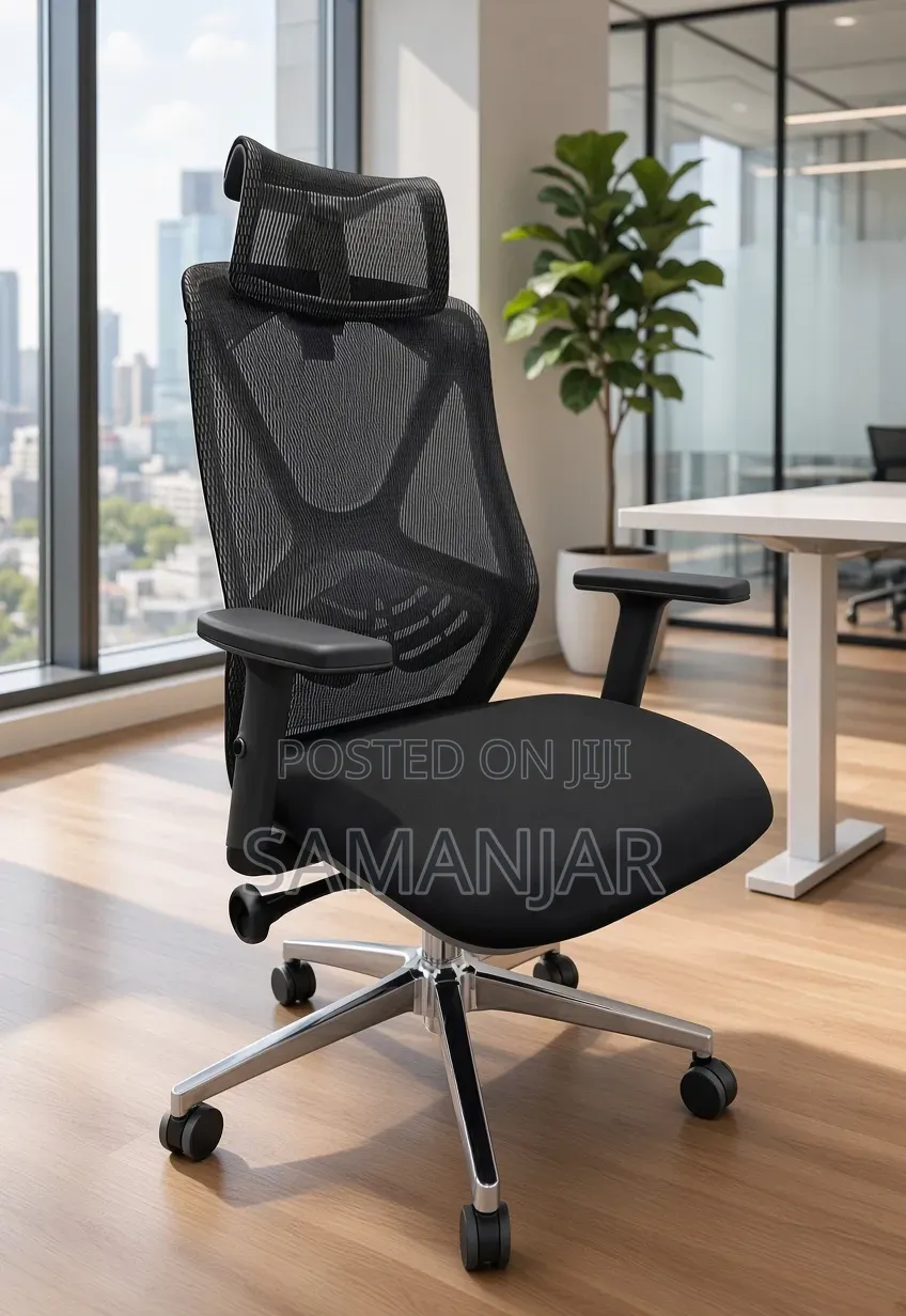 Y-Back Ergonomic Chair Black Color