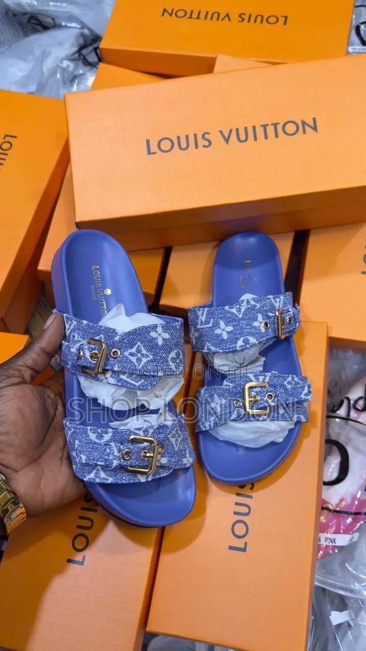 Luxury Fully Boxed Louis Vuitton Pam Slippers