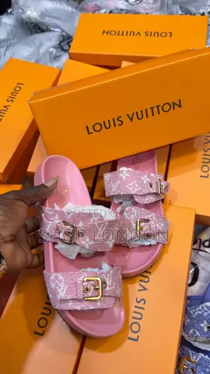Luxury Fully Boxed Louis Vuitton Pam Slippers