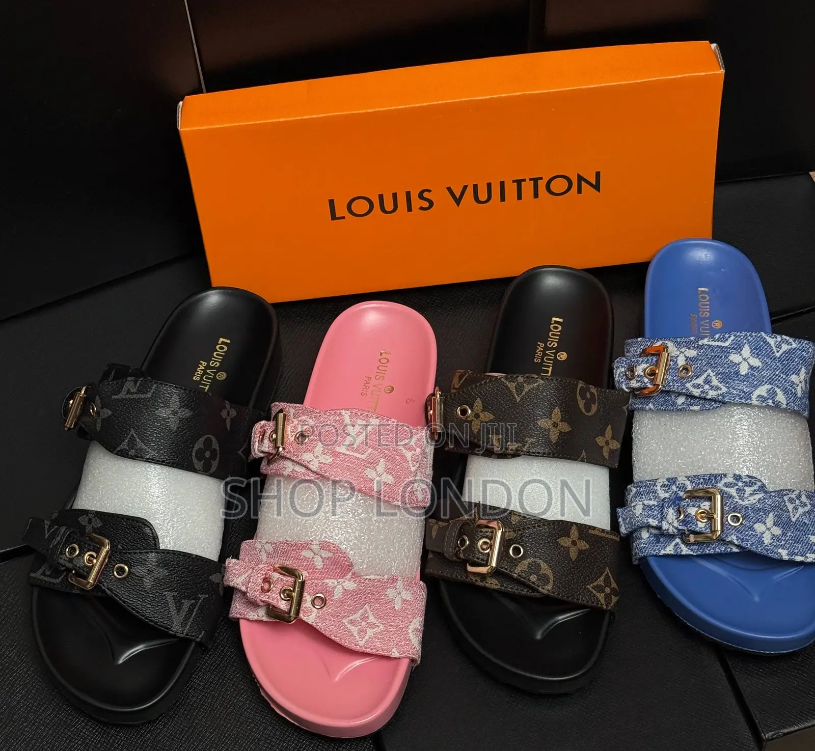 Luxury Fully Boxed Louis Vuitton Pam Slippers