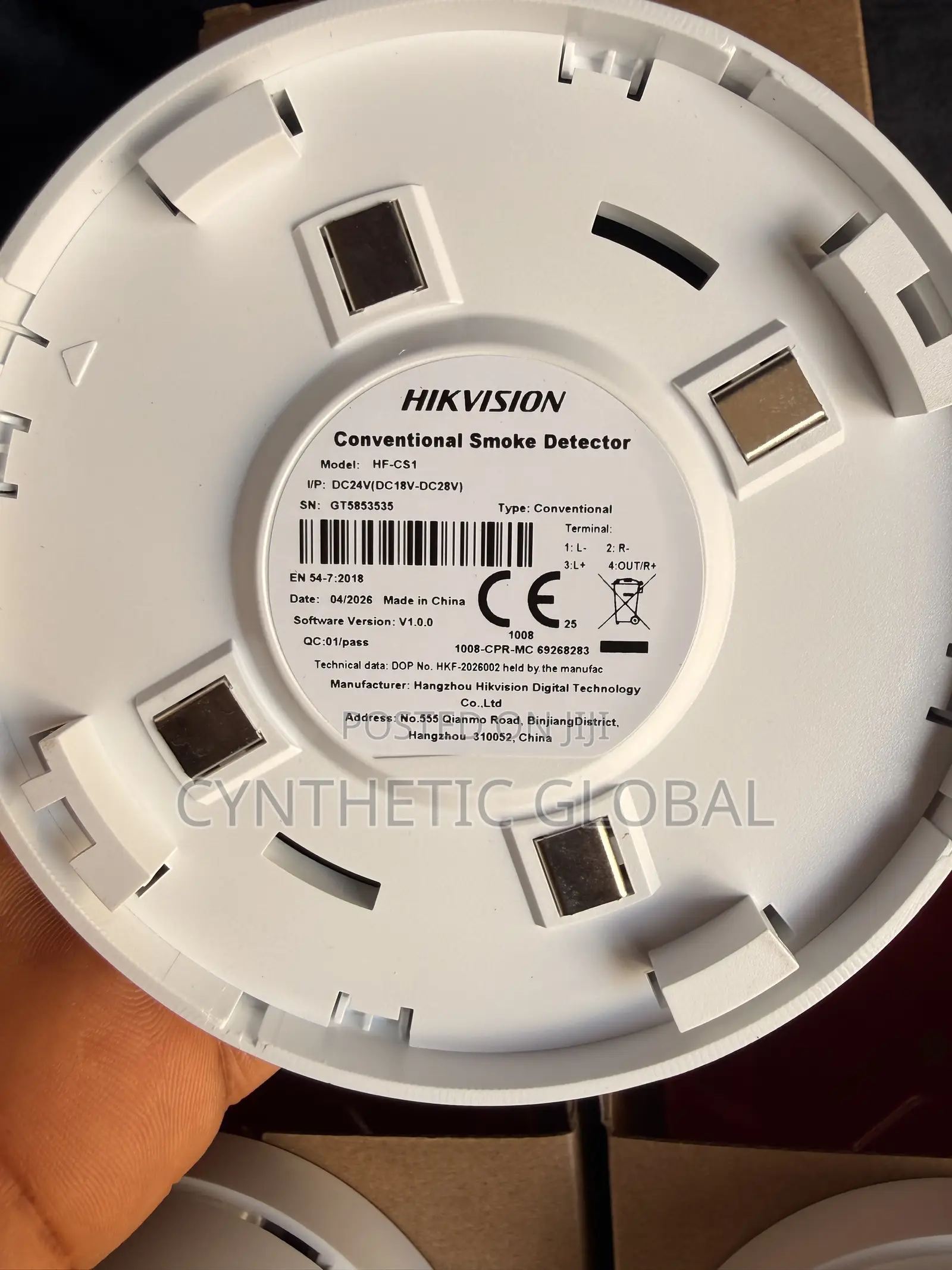 Hikvision Conventional Smoke Detector-Hf-Cs1