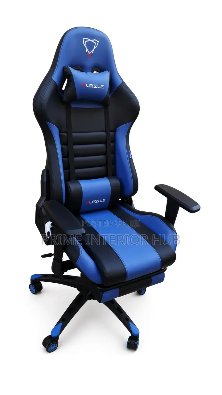Furgle Professional Gaming Chair – Blue & Black Edition