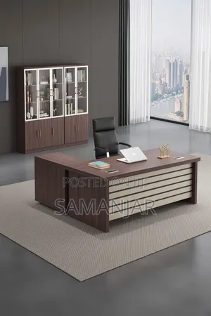 Modern Executive Table With Side Cabinet Return -1.6meter