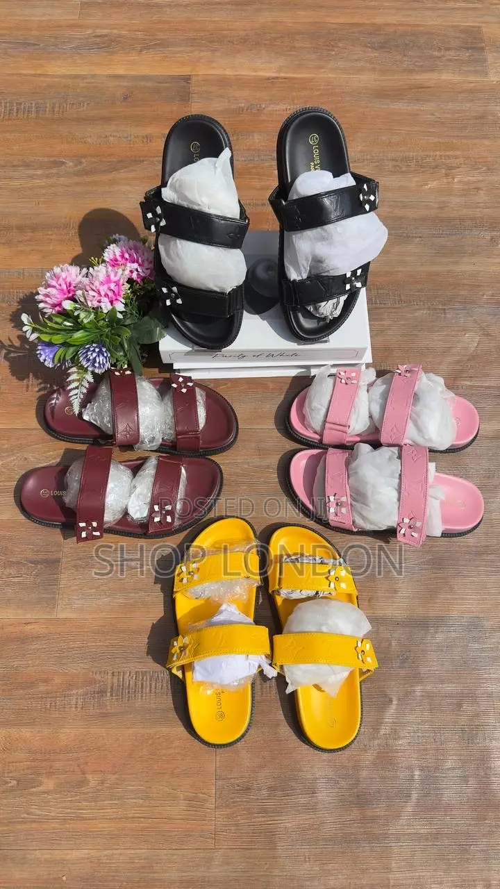 Luxury Fully Boxed Louis Vuitton Pam Slippers