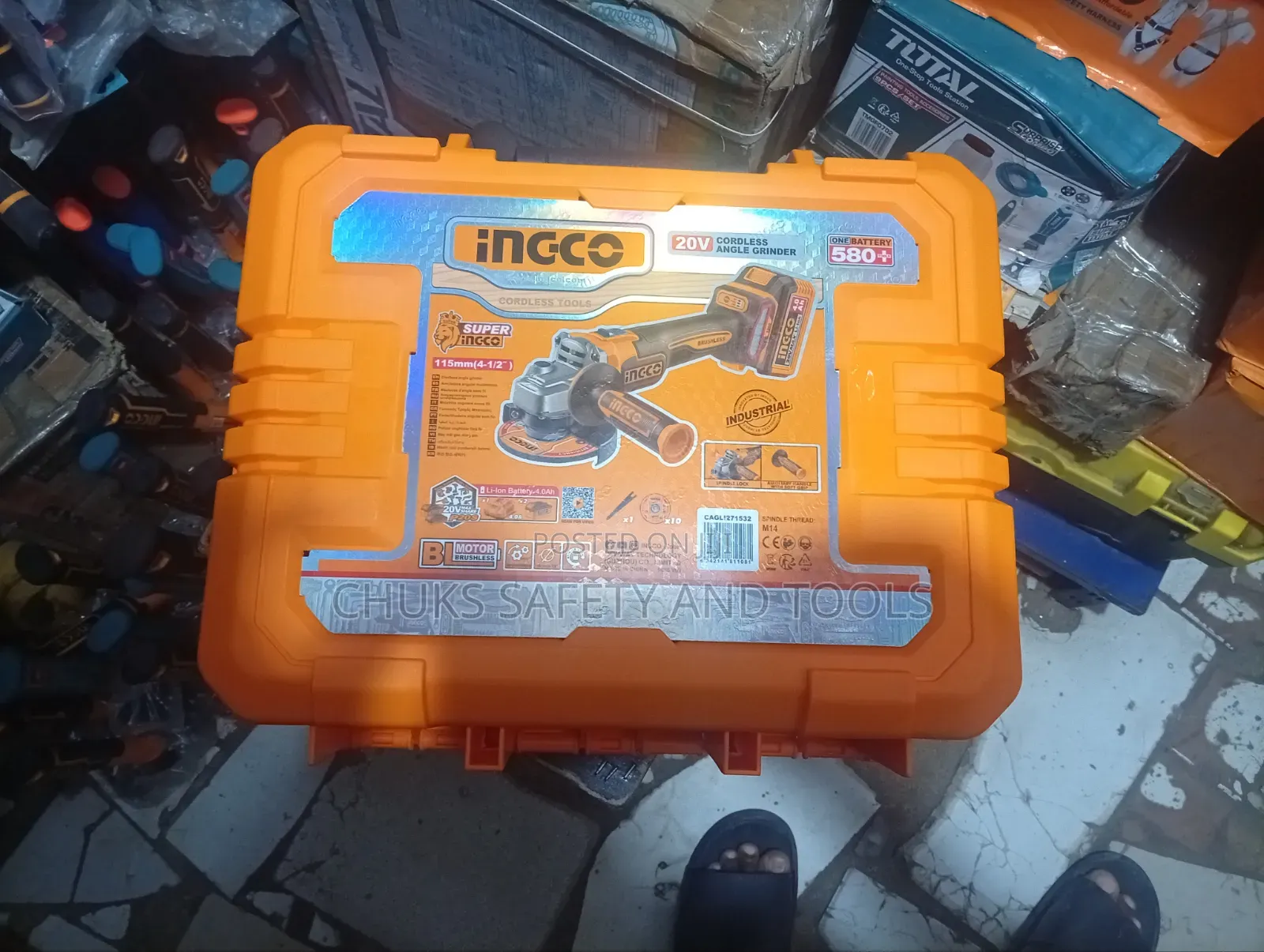 Battery Angle Grinder (Ingco Brand )