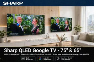 SHARP QLED Google TV - 75" & 65" - NEW SEALED> QLED ,Google OS