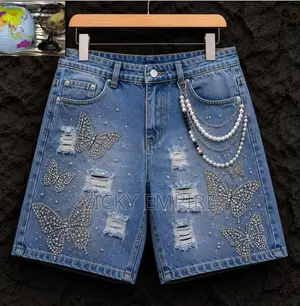 *High Quality Luxury Baggy Jeans Short
