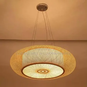 Dia 40/50/60cm Rattan Ceiling Lights Pendant Shade Restaurant Ceiling