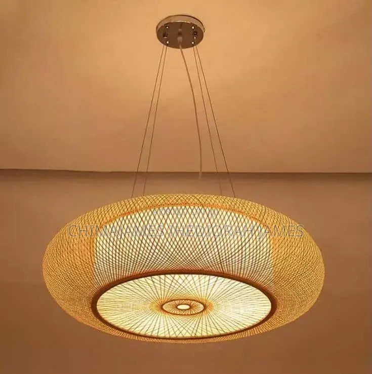Dia 40/50/60cm Rattan Ceiling Lights Pendant Shade Restaurant Ceiling