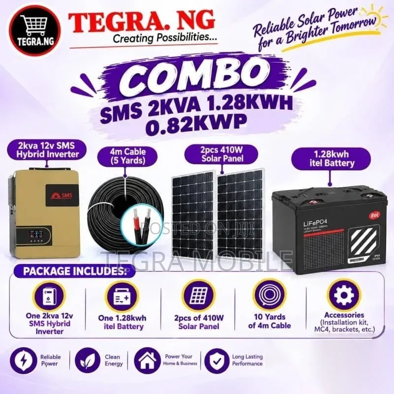 Combo SMS 2kva 1.28kwh 0.82kwp