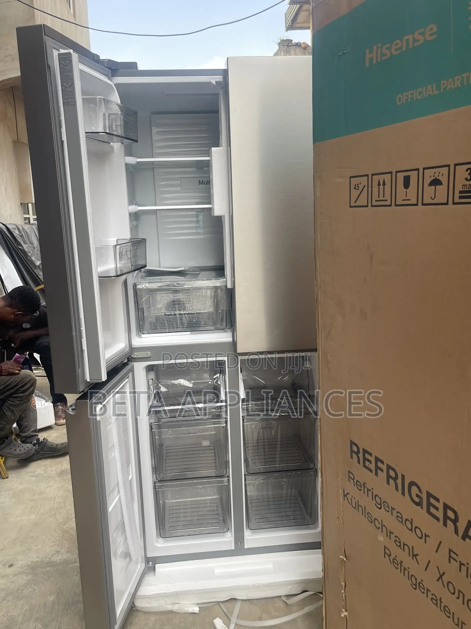 Hisense Spacious 4-Door Refrigerator for Family Use