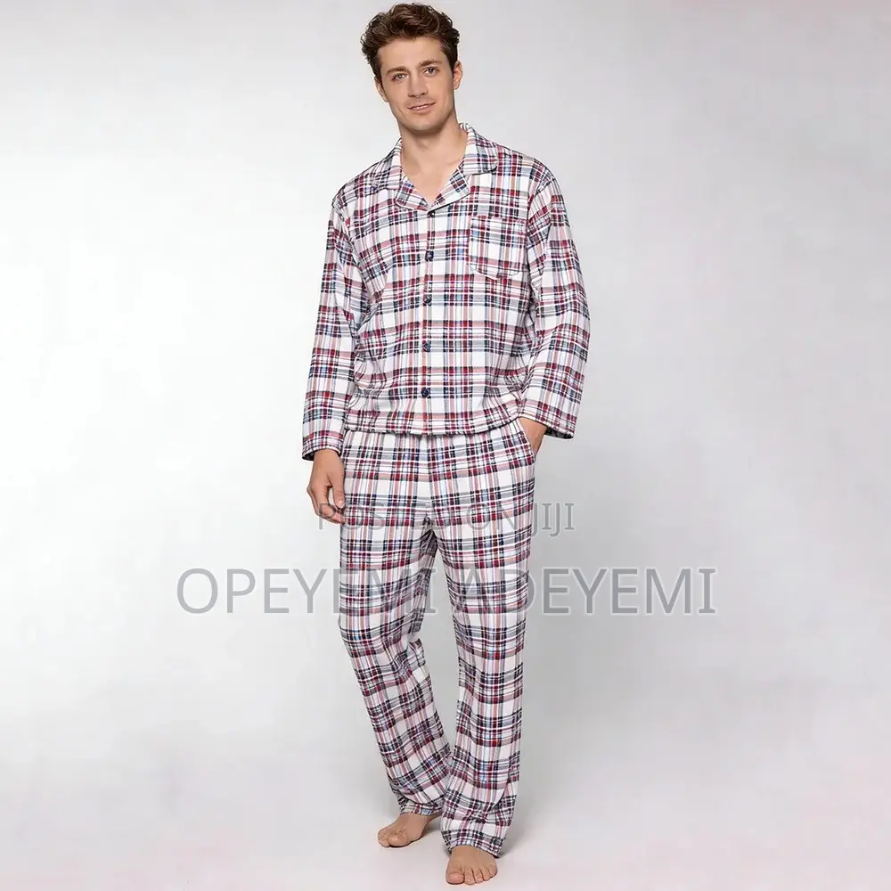 Plaid Design Christmas Pyjamas