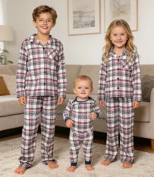 Plaid Design Christmas Pyjamas