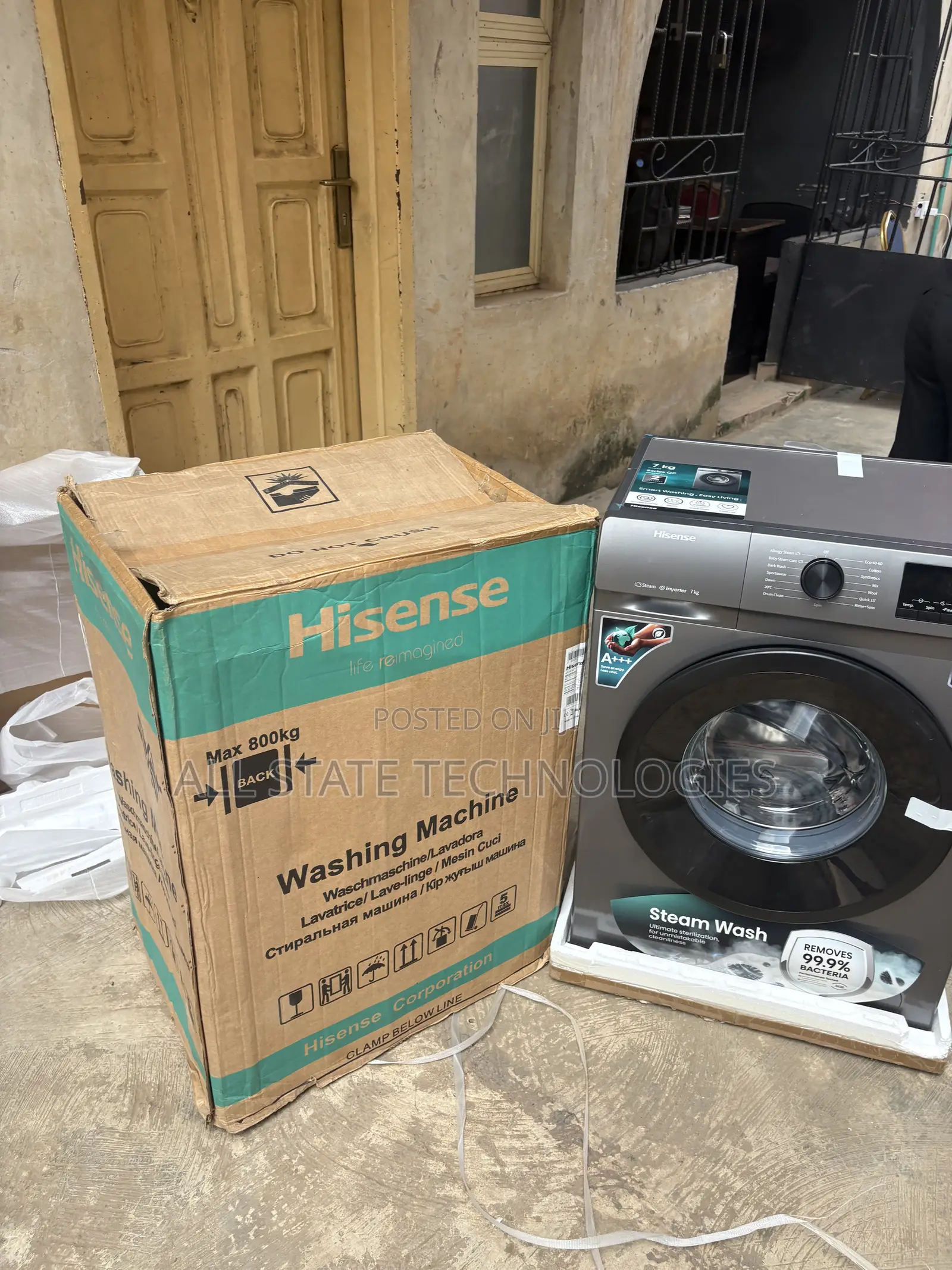 Hisense 7KG Front Loading Laundry Appliance
