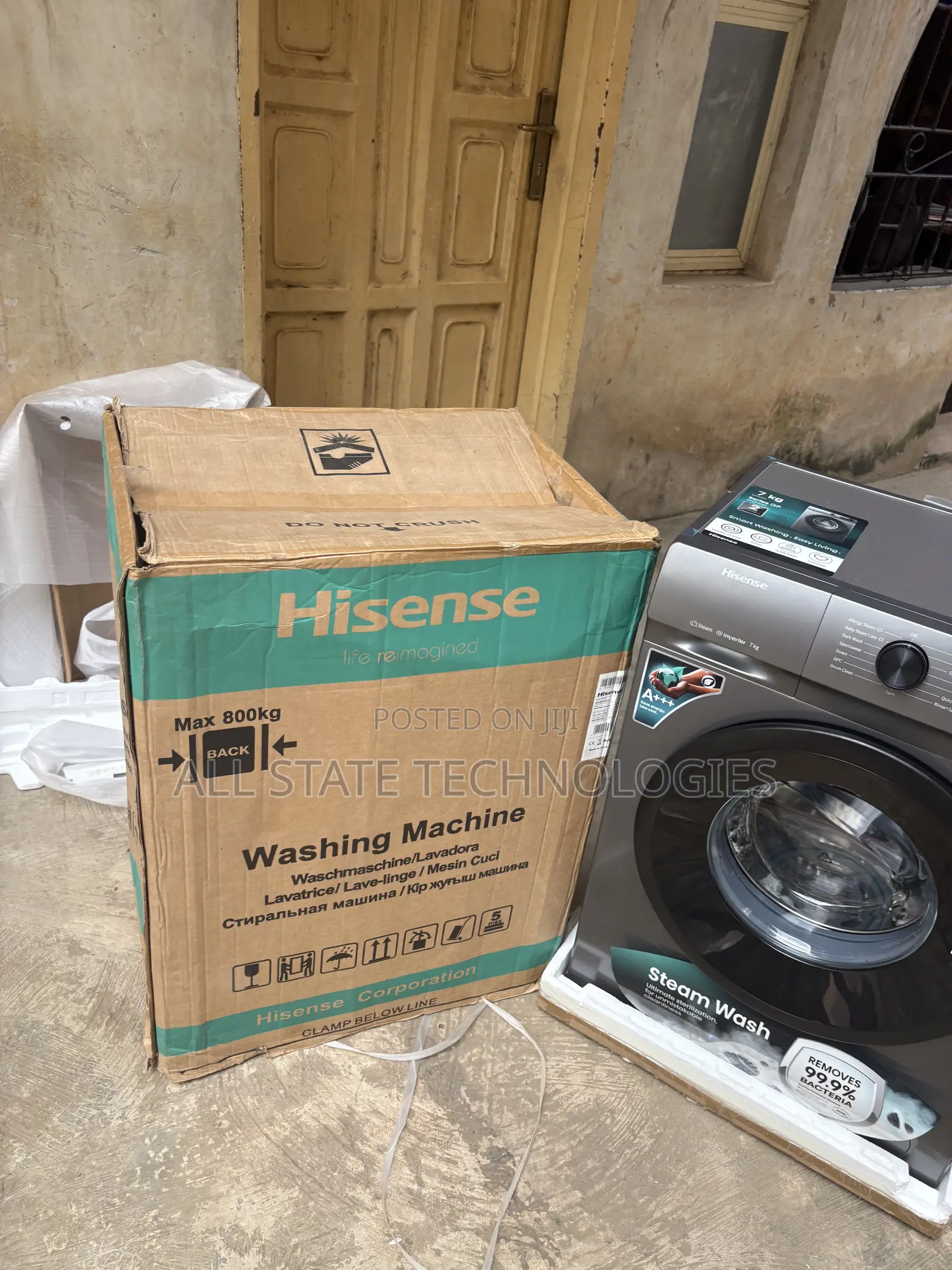 Hisense WFQP7012T Stylish Grey Automatic Washer