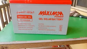 Two Maximum Power Gel Solar Battery